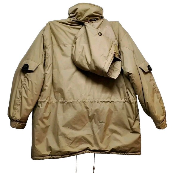 John Blair Men’s Parka Coat 3XL TL Hoodie Chestnut 7 Pockets Full Zip Hook &Loop - Picture 2 of 16